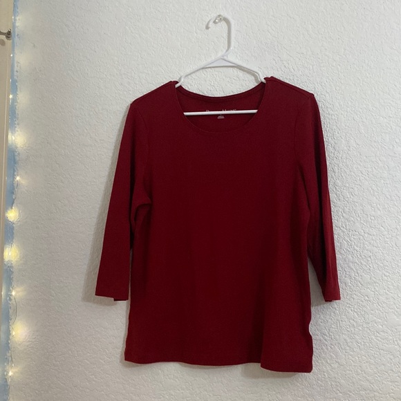Dark red half sleeve shirt - Picture 1 of 2